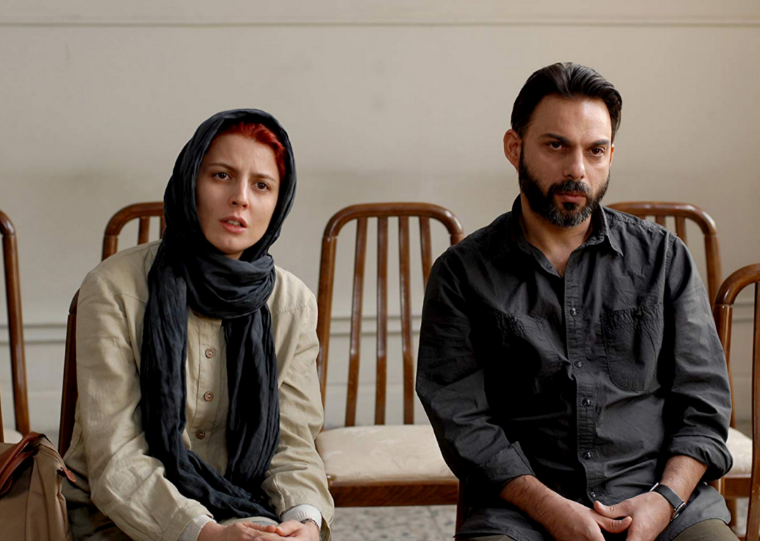 Leila Hatami si Payman Maadi intr-o scena din O separare.